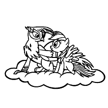 my little pony para colorir aguia