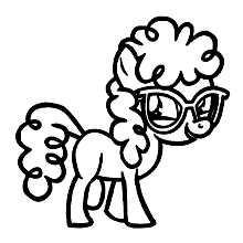 my little pony para colorir oculos