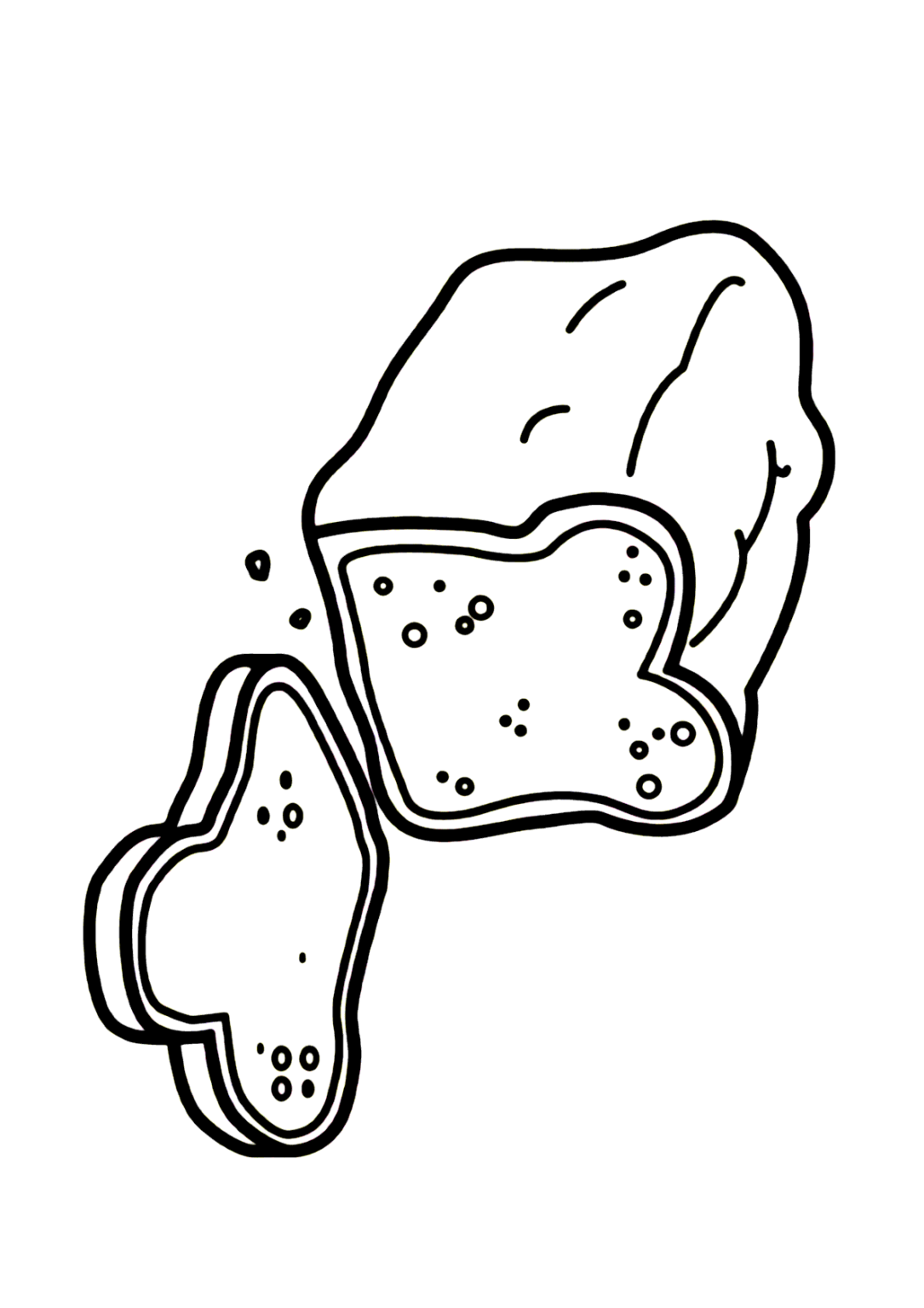 Pão de forma para colorir - Imprimir Desenhos