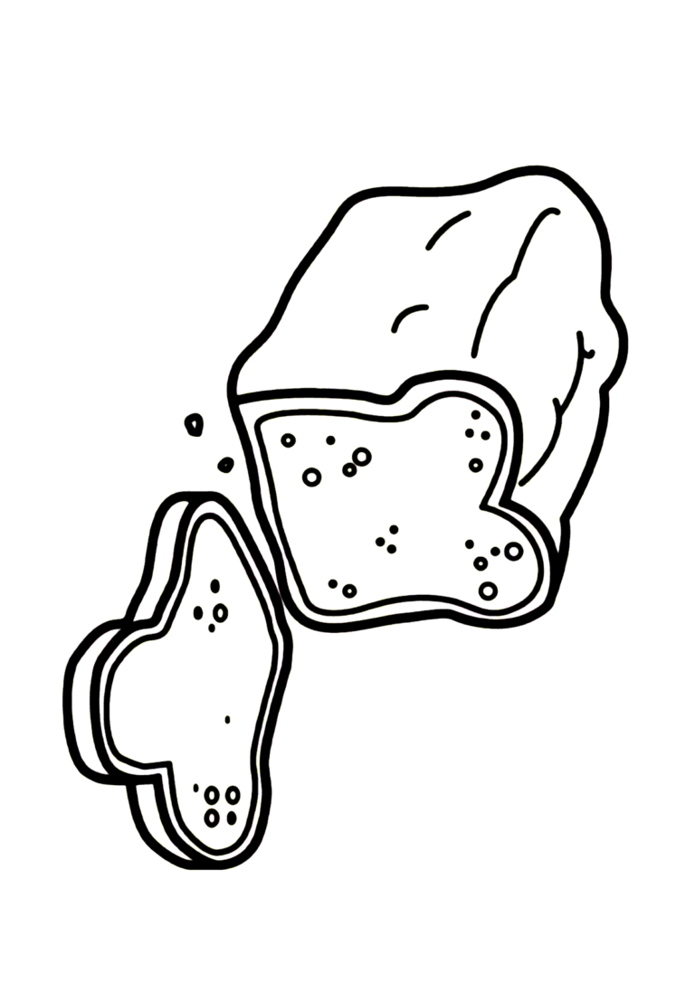 Pão de forma para colorir - Imprimir Desenhos
