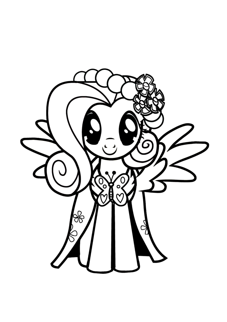 Pony bonitinha para colorir - Imprimir Desenhos