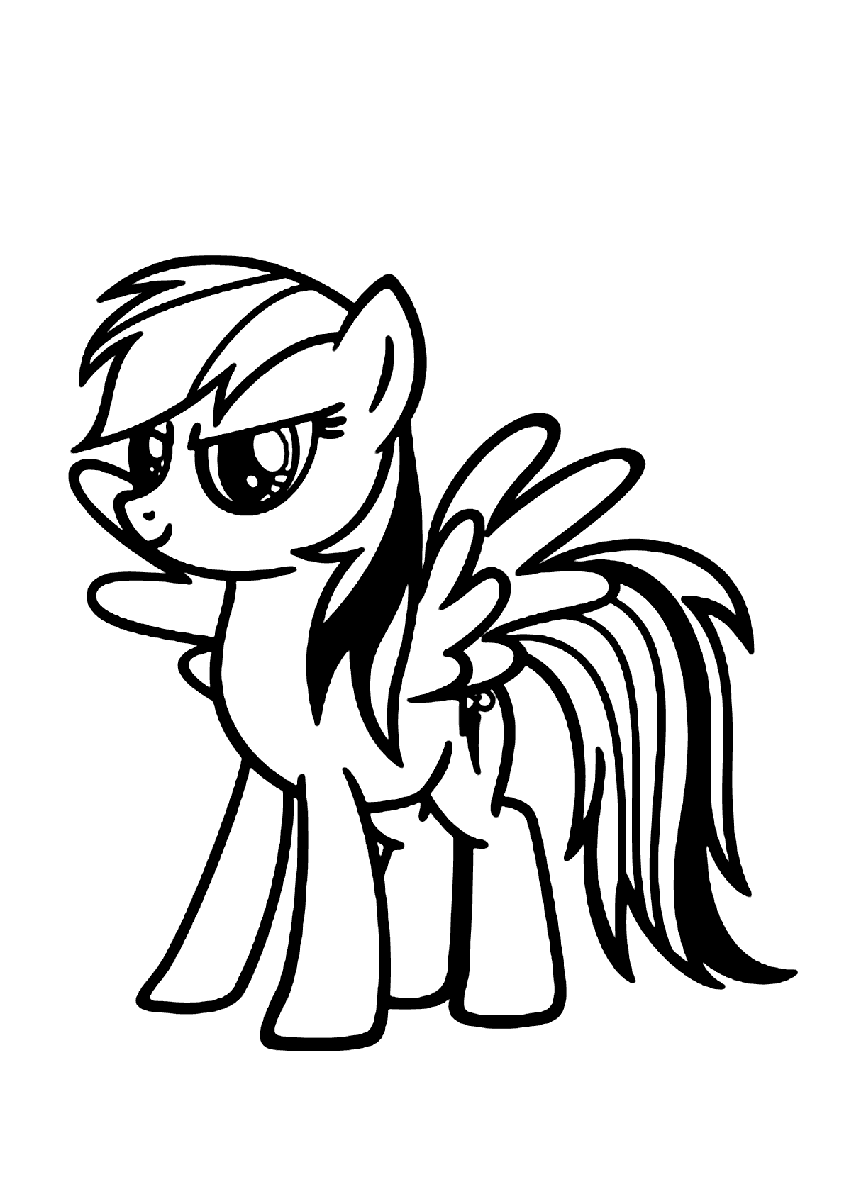 Pony poderoso para colorir - Imprimir Desenhos