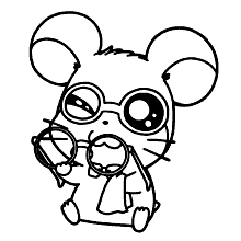 ratinho para colorir oculos