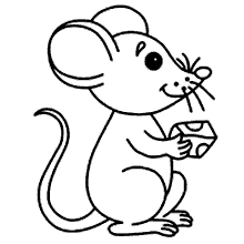 ratinho para colorir queijinho