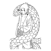 sasuke 2 para colorir