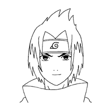 de 40] Desenhos do Sasuke para colorir - Naruto