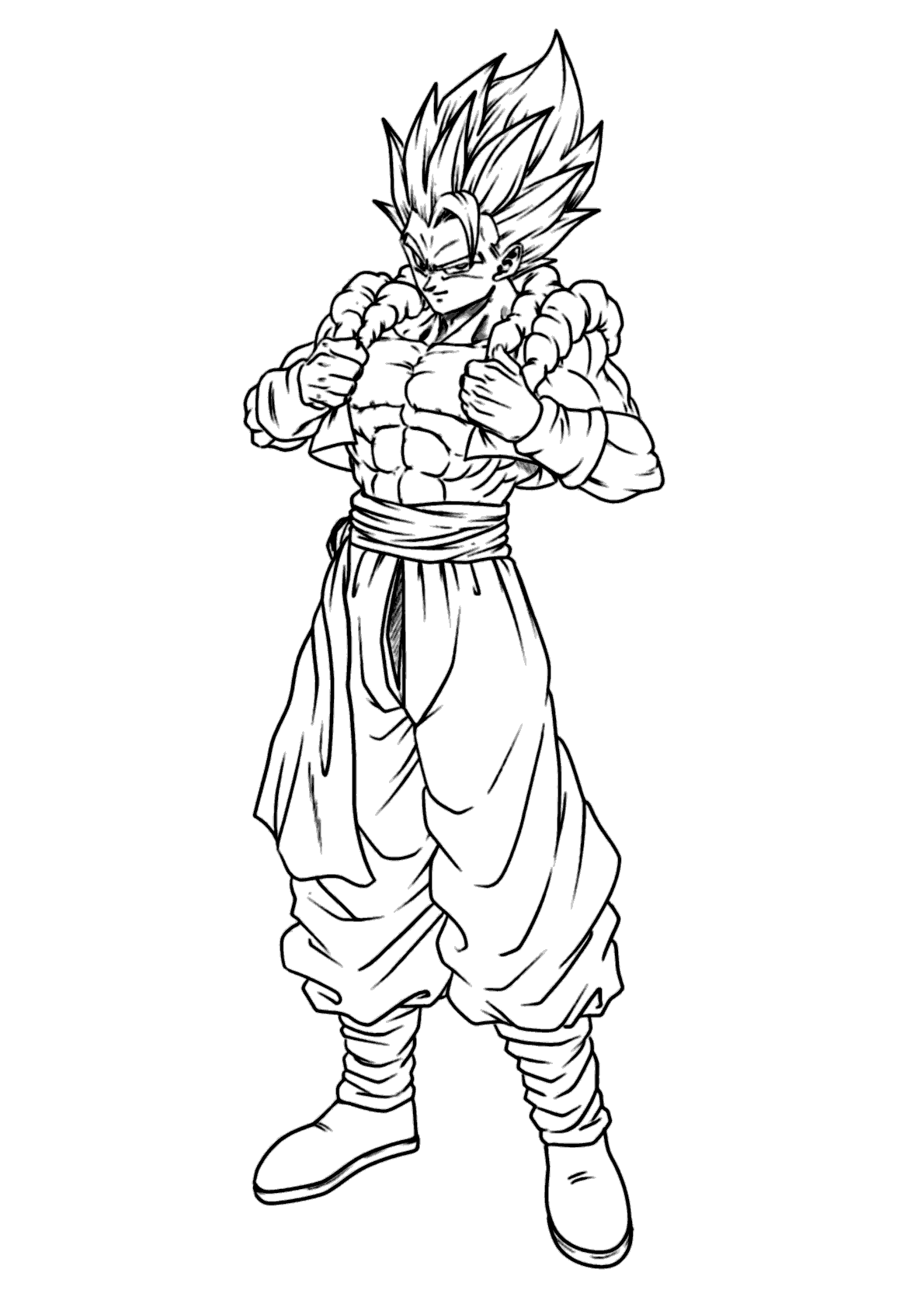 Vegeta para Colorir