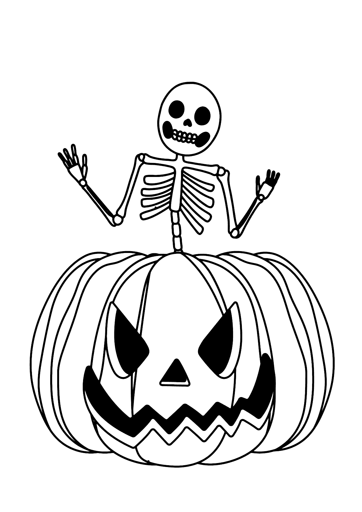 Desenhos de Abóbora de Halloween para Colorir e Imprimir 