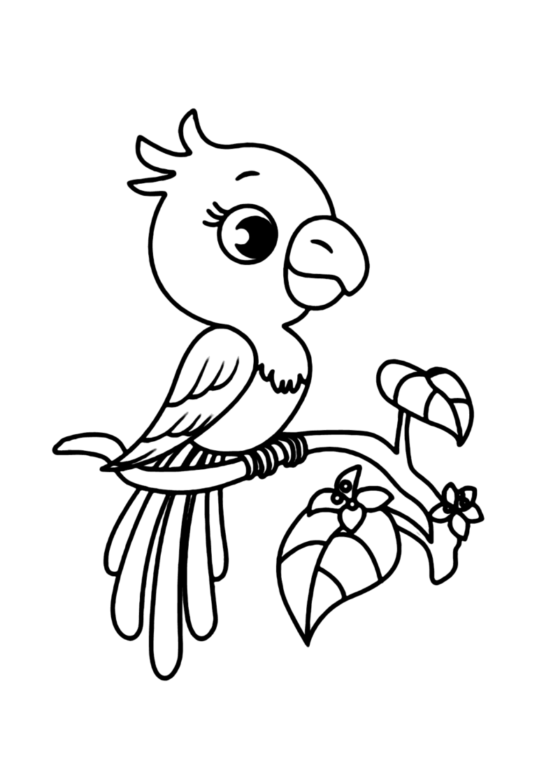 Ave charmosa para colorir - Imprimir Desenhos