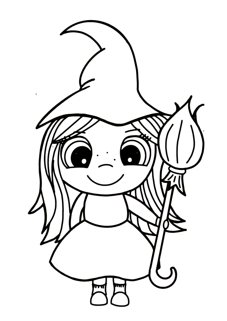 Bruxinha para colorir - Imprimir Desenhos