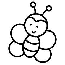 desenhos faceis para colorir abelha