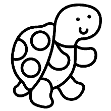 desenhos faceis para colorir tartaruga