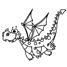 dragoes para colorir bolinhas