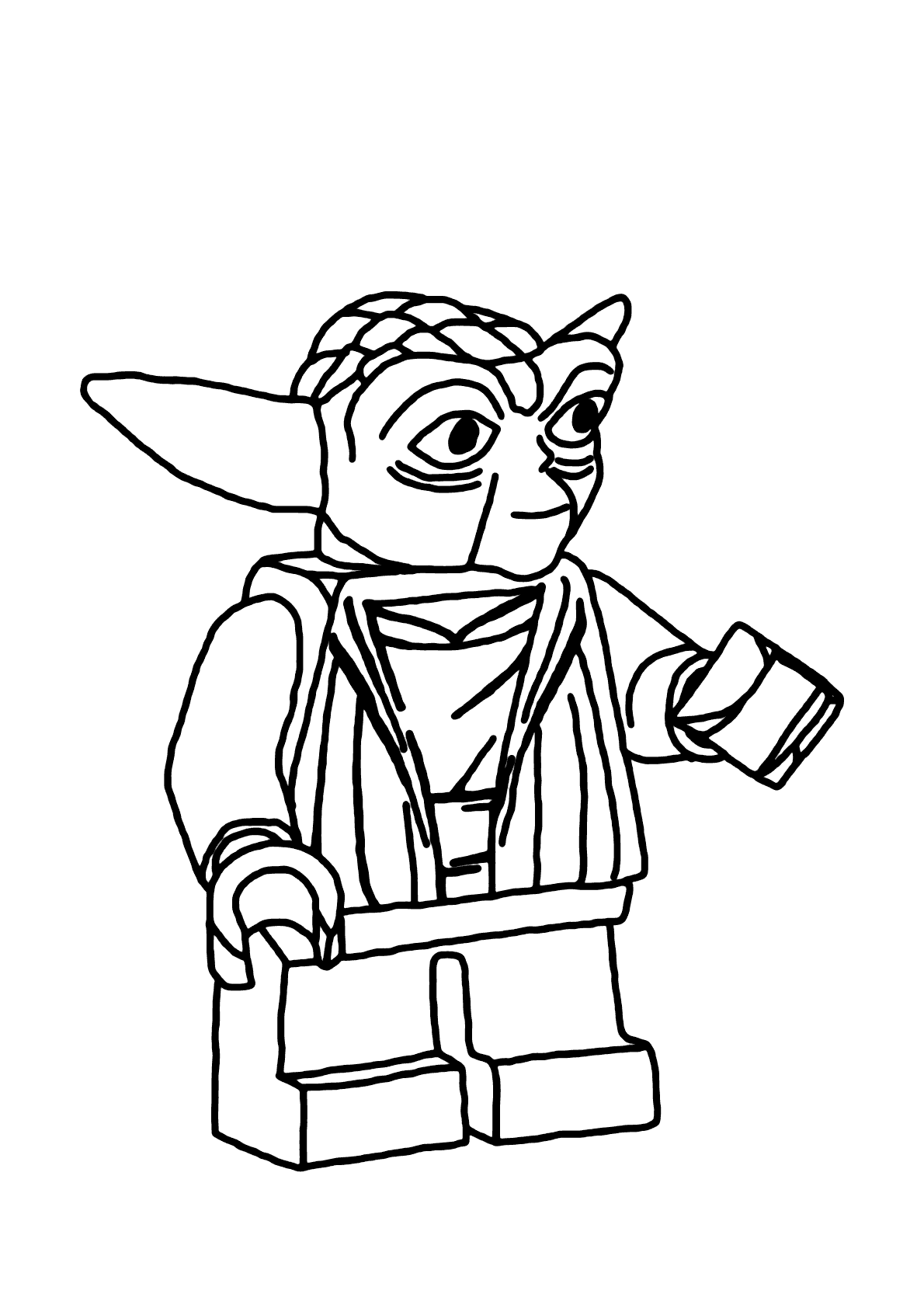 Desenho e Imagem Yoda Lego para Colorir e Imprimir Grátis para Adultos e  Crianças 