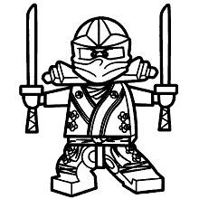 ninjago para colorir espadas