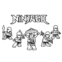 ninjago para colorir mestre