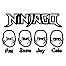 ninjago para colorir ninjas