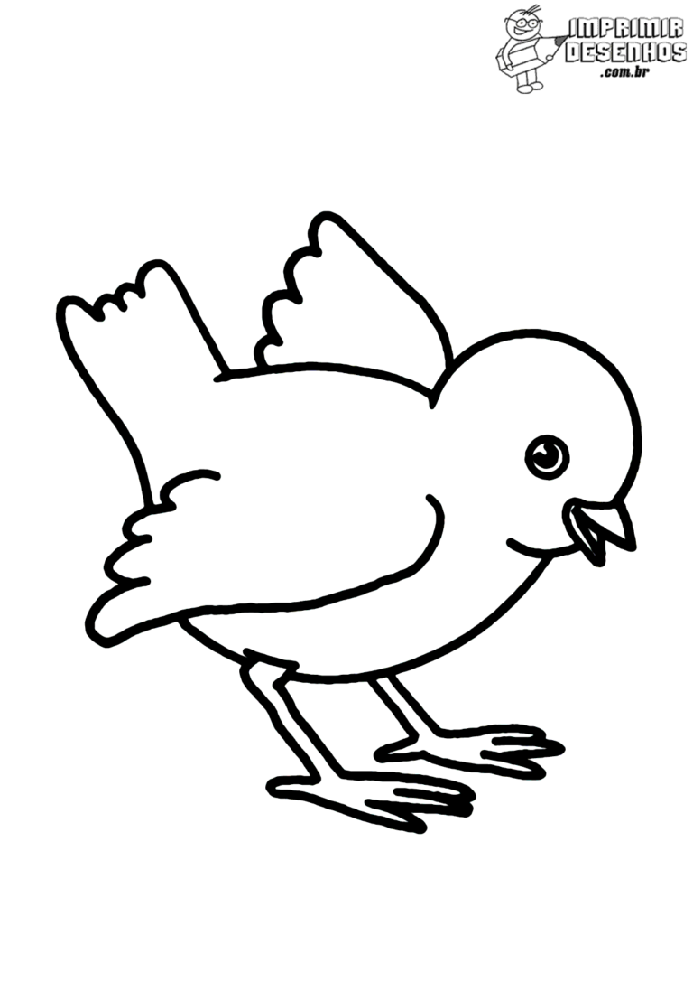 Pintinho amarelinho para colorir - Imprimir Desenhos