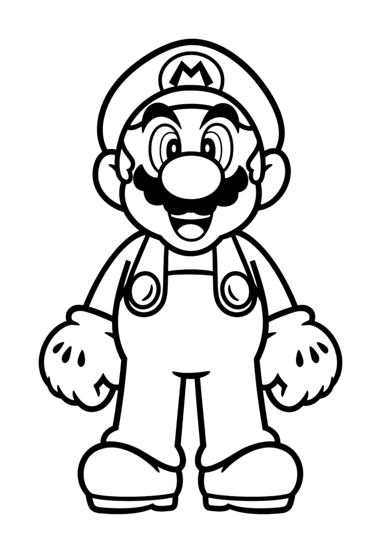 Super Mario Para Colorir Imprimir Desenhos