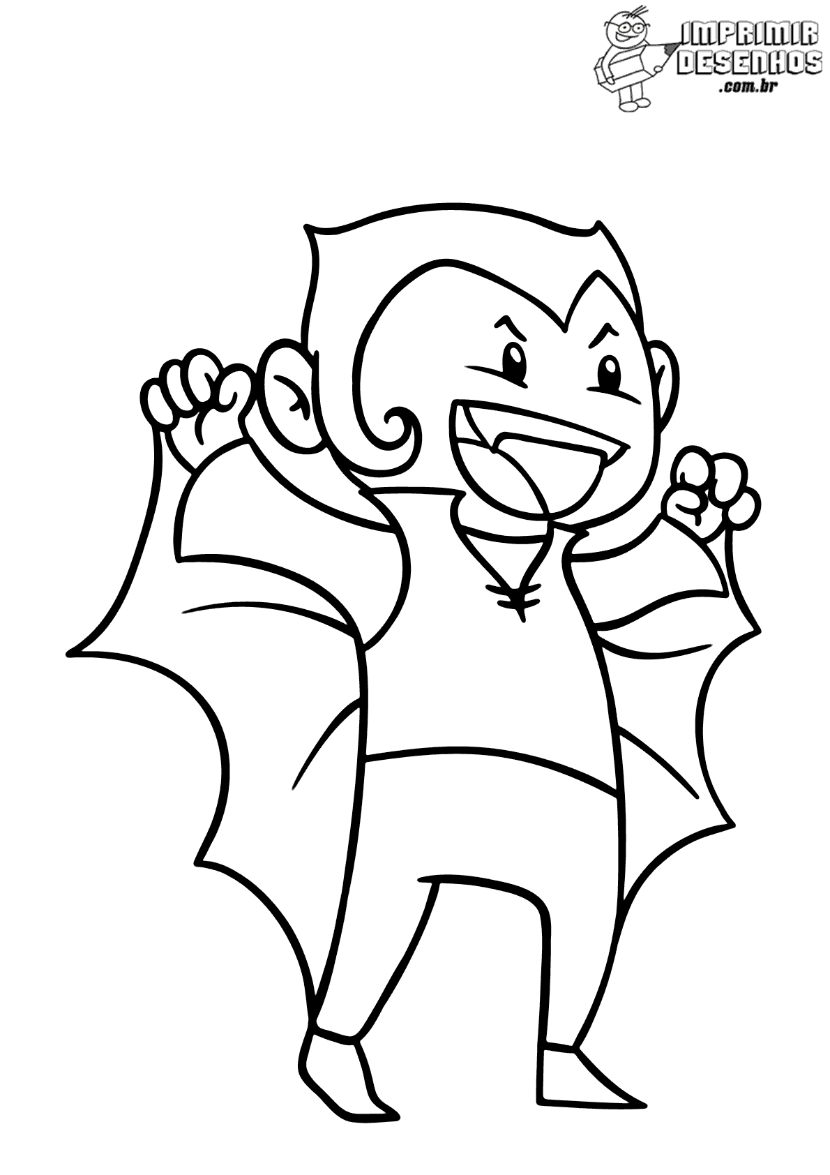 Desenhos de Vampiro para Colorir e Imprimir - Aprender a Desenhar