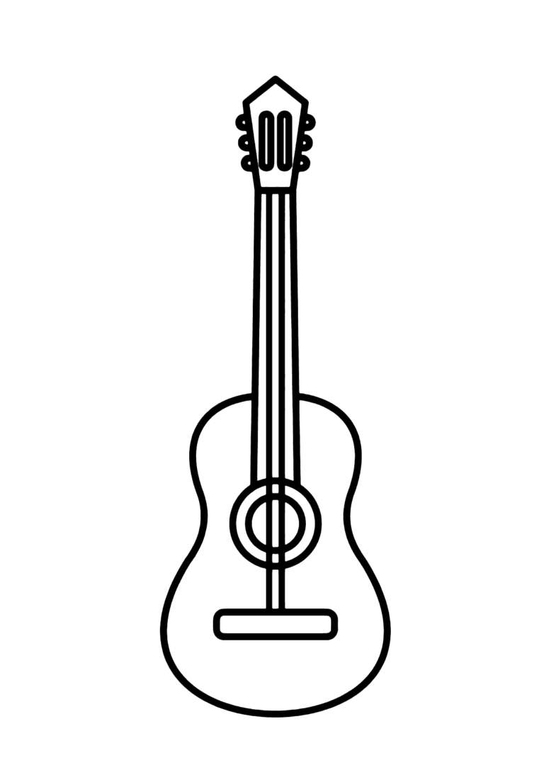 Violão para imprimir - Imprimir Desenhos