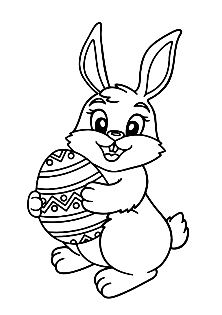 Coelhinho da páscoa para imprimir - Imprimir Desenhos