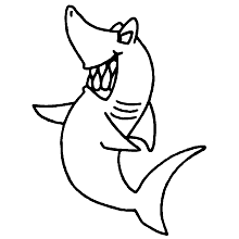 tubaroes para colorir bravo