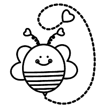 desenhos infantis para colorir abelha