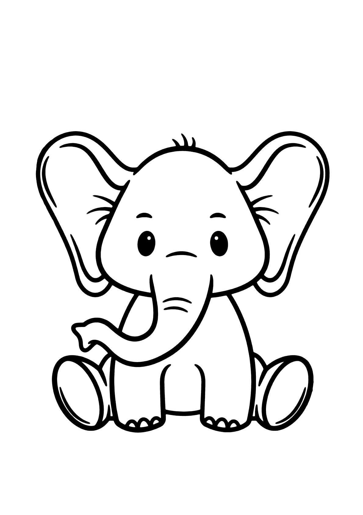 Desenhos para colorir – Elefante