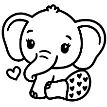 elefante para colorir bebe