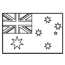 bandeiras para colorir australia