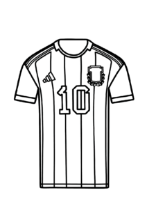 Camiseta De Futebol Para Colorir Imprimir Desenhos