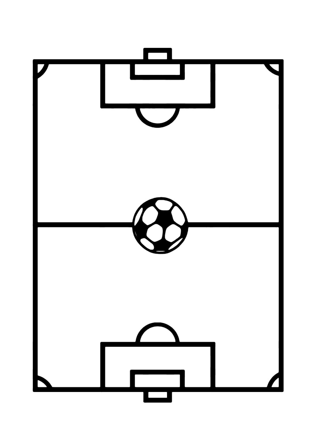 Campo de futebol para colorir - Imprimir Desenhos
