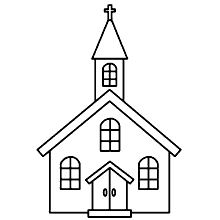 desenhos biblicos para colorir igreja