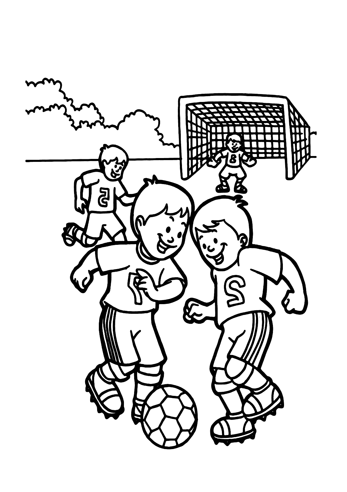 Desenhos animados de time de futebol