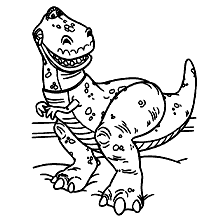 toy story para colorir dinossauro