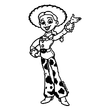 toy story para colorir jessie