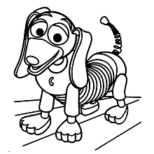 toy story para colorir slinky