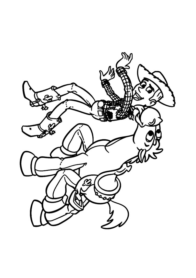 Woody e Bala no Alvo para colorir - Imprimir Desenhos