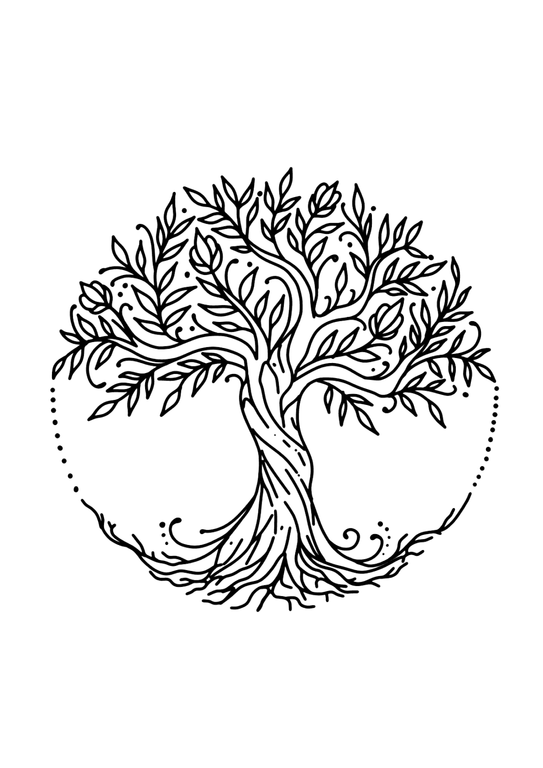 Árvore da vida para colorir - Imprimir Desenhos