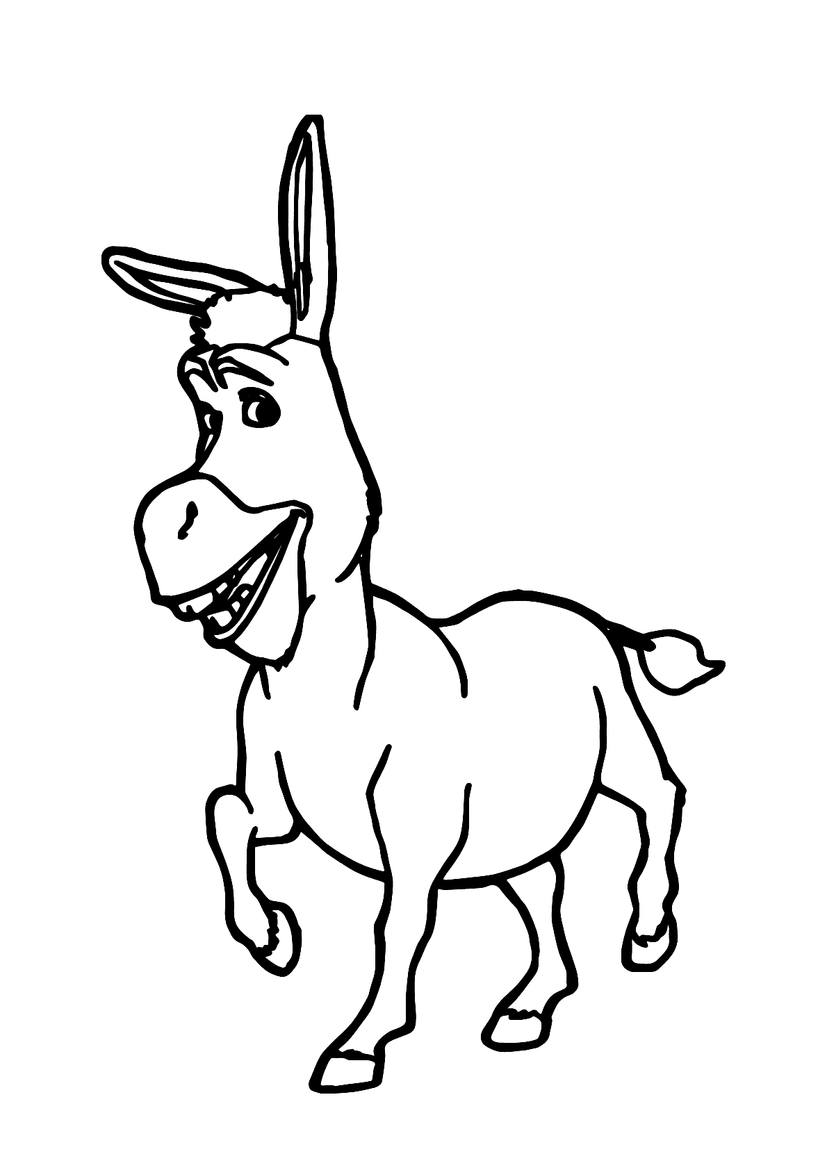 Burro shrek engraçado, png