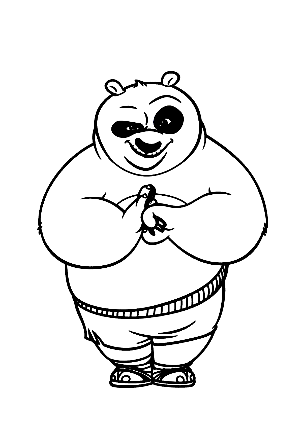 Desenhos do Kung Fu Panda para Imprimir e Colorir