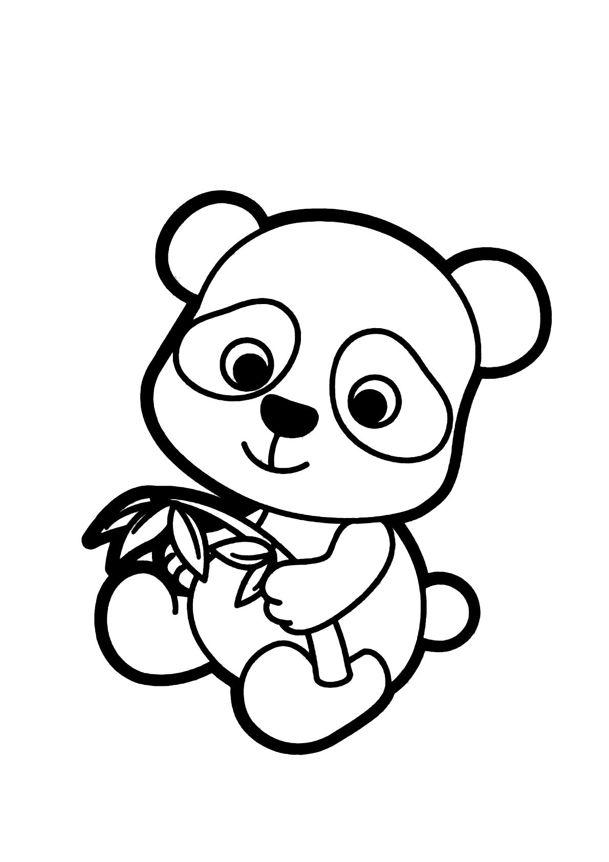 Desenhos para colorir de desenho de um panda para colorir -pt