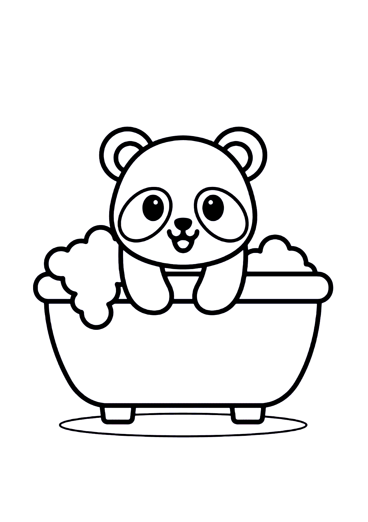 Desenho de Panda para colorir  Desenhos para colorir e imprimir gratis