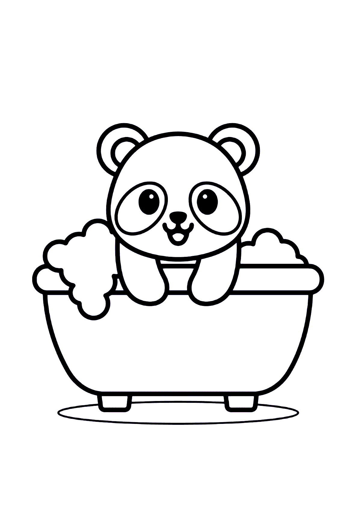 Desenhos para colorir de desenho de um panda para colorir 