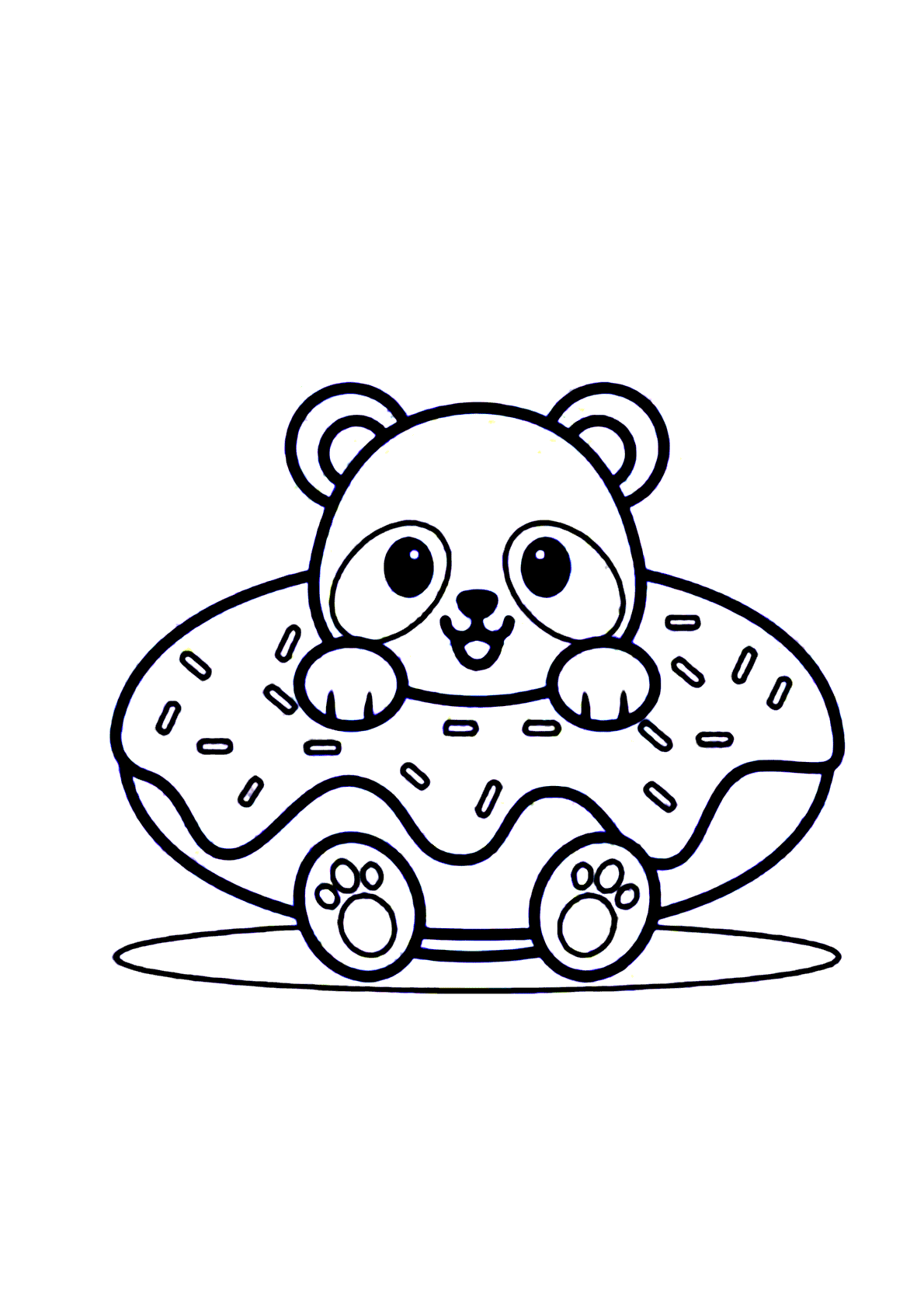 Desenhos para colorir de desenho de um panda para colorir -pt