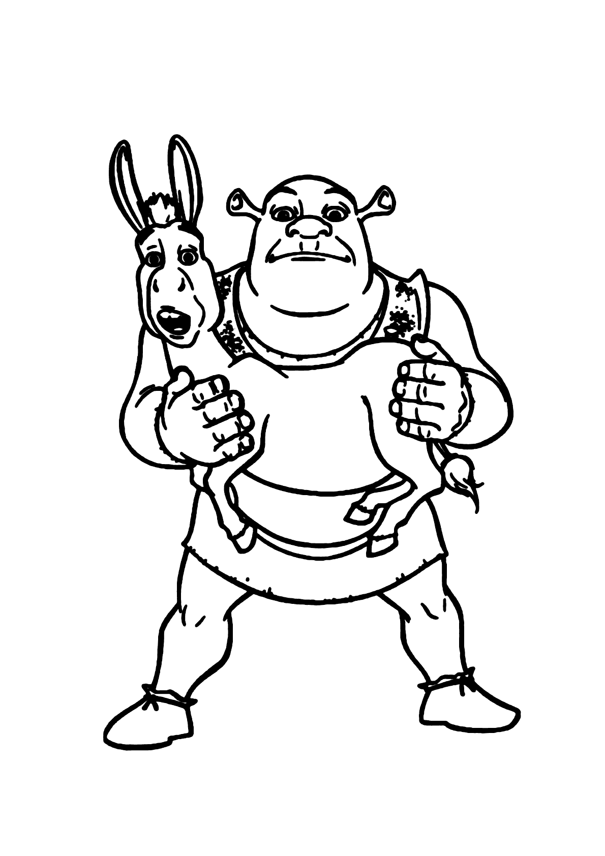 Desenhando e Colorindo o Burro do Shrek 