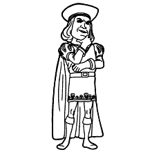 shrek para colorir lord farquaad