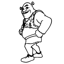 shrek para colorir ogro