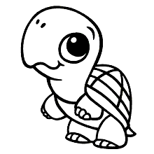 tartaruga para colorir bebe